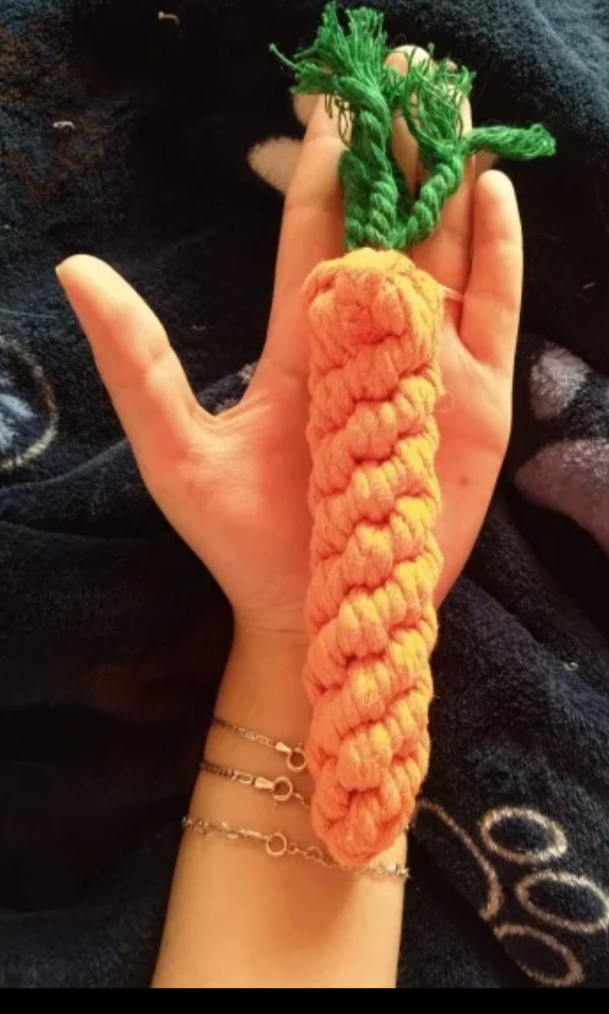 Carrot Rope Chew Toy