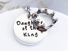 Load image into Gallery viewer, One of a kind, Handmade, Sterling Silver Daughter of the King Necklace
