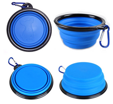Load image into Gallery viewer, Collapsible Travel Pet Water/ Food Bowl
